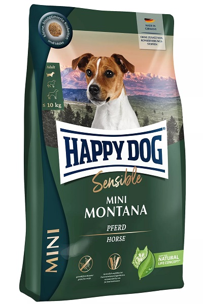 Happy Dog Sensible Montana 4kgハッピードッグ Happy Dog Sensible Mini Montana - dry food for small breeds with